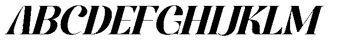 Roxaine Serif Italic Font UPPERCASE