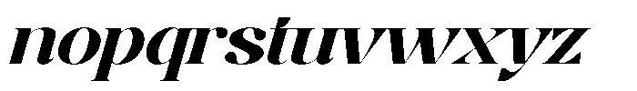Roxaine Serif Italic Font LOWERCASE