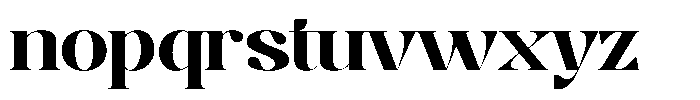 Roxaine Serif Regular Font LOWERCASE