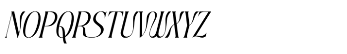 Roxbury Egoism Italic Font UPPERCASE