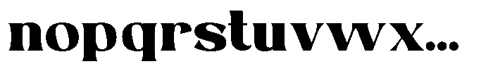 Roxite Black Font LOWERCASE
