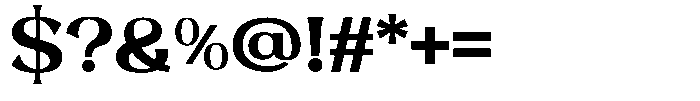 Roxite Bold Font OTHER CHARS