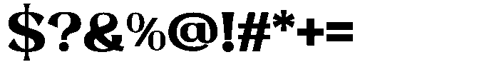 Roxite Extra Bold Font OTHER CHARS
