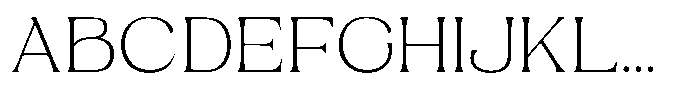 Roxite Extra Light Font UPPERCASE
