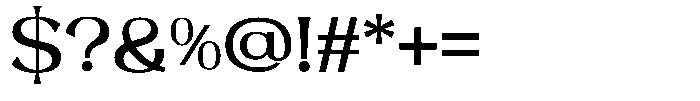 Roxite Medium Font OTHER CHARS