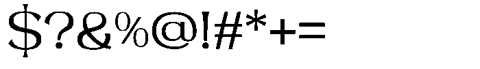 Roxite Regular Font OTHER CHARS