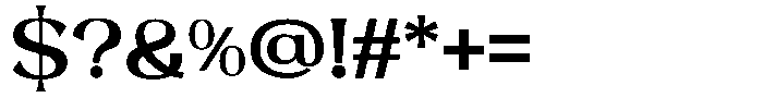 Roxite Semi Bold Font OTHER CHARS