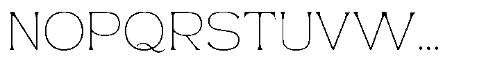 Roxite Thin Font UPPERCASE