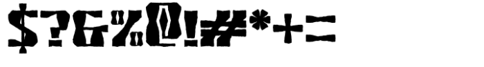Roxom Rough Font OTHER CHARS