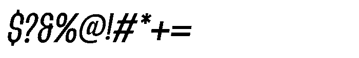 Roxter Display Roxter Regular_Italic Font OTHER CHARS