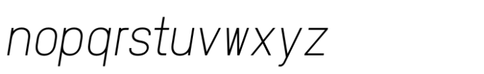 Roxveil Light Italic Font LOWERCASE
