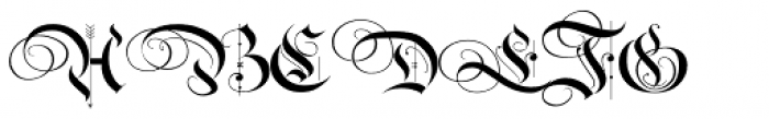 Royal Bavarian Fancy Font UPPERCASE