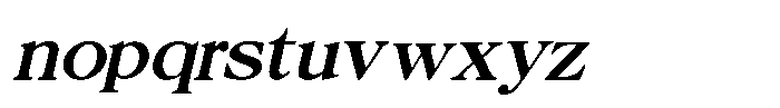 Royal Ericson Bold Obelique Font LOWERCASE