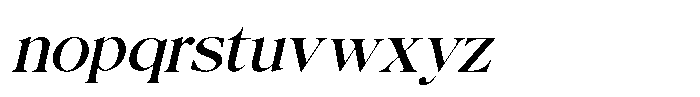 Royal Ericson Regular Obelique Font LOWERCASE