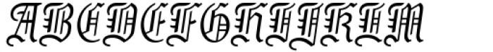 Royal Grande Slanted Font UPPERCASE