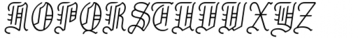 Royal Grande Thin Slanted Font UPPERCASE