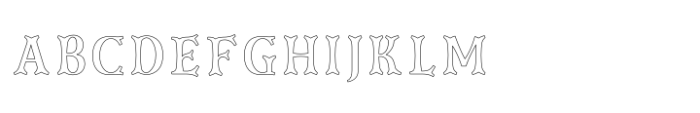 Royal Monograms Narrow Outline Font UPPERCASE