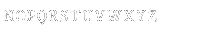 Royal Monograms Narrow Outline Font UPPERCASE