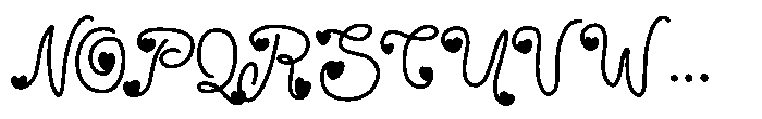 Royal Valentine Script Font UPPERCASE