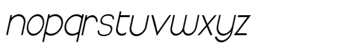 Royalana Light Italic Font LOWERCASE