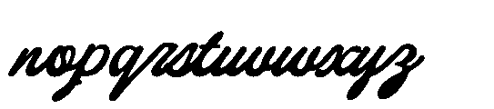 Royale Essential Script Font LOWERCASE