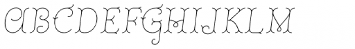 Royale Italic 15 Font UPPERCASE