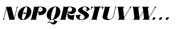 Royale Justify Italic Font UPPERCASE