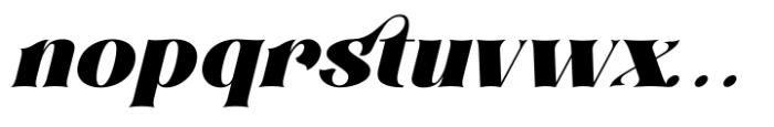 Royale Justify Italic Font LOWERCASE