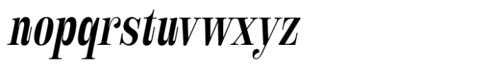 Royalis Medium Condensed Oblique Font LOWERCASE
