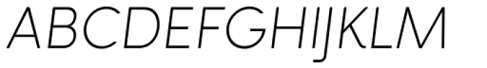 Rozanova GEO Thin Italic Font UPPERCASE