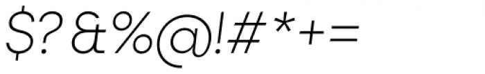 Rozanova HUM Thin Italic Font OTHER CHARS