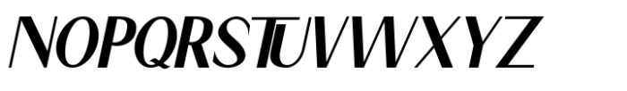 Rozen Italic Font UPPERCASE
