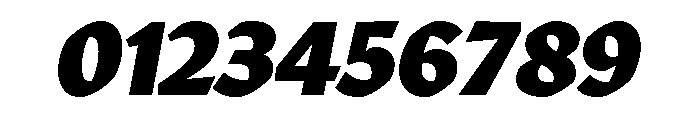 Robinson Black Italic Font OTHER CHARS