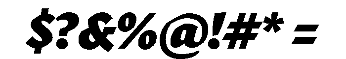 Robinson Black Italic Font OTHER CHARS