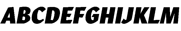Robinson Black Italic Font UPPERCASE