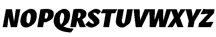 Robinson Black Italic Font UPPERCASE