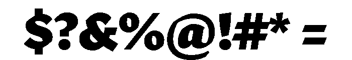 Robinson Black Font OTHER CHARS