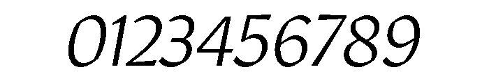 Robinson Light Italic Font OTHER CHARS