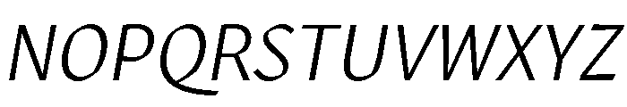 Robinson Light Italic Font UPPERCASE