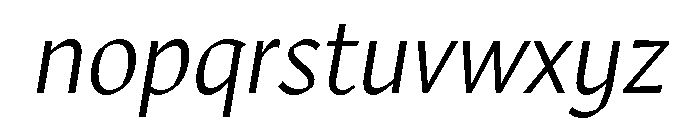 Robinson Light Italic Font LOWERCASE