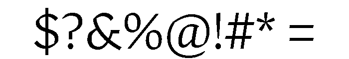 Robinson Light Font OTHER CHARS