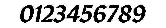 Robinson Medium Italic Font OTHER CHARS