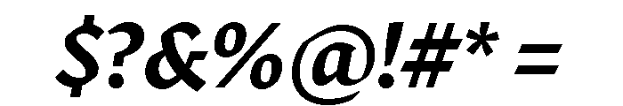 Robinson Medium Italic Font OTHER CHARS