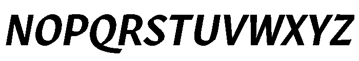 Robinson Medium Italic Font UPPERCASE