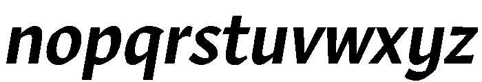 Robinson Medium Italic Font LOWERCASE