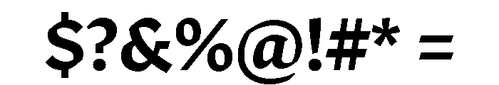 Robinson Medium Font OTHER CHARS
