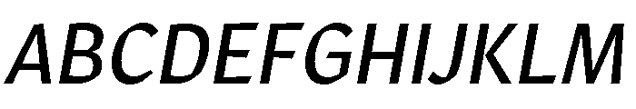 Robinson Regular Italic Font UPPERCASE
