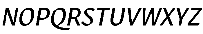 Robinson Regular Italic Font UPPERCASE