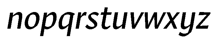 Robinson Regular Italic Font LOWERCASE