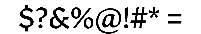 Robinson Regular Font OTHER CHARS